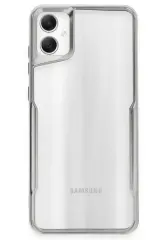 Newface Samsung Galaxy A05 Kılıf Boyi Silikon Kapak - Gümüş