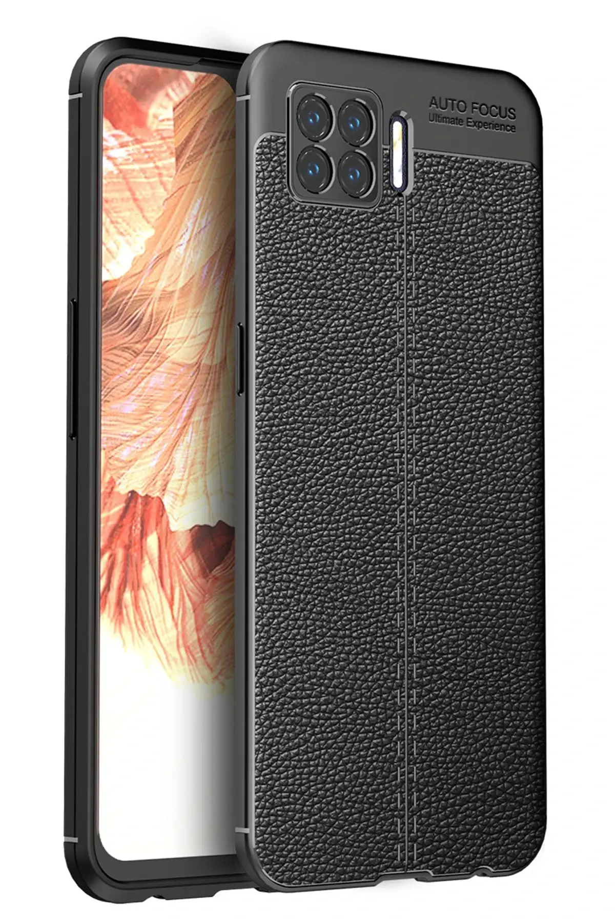 Newface Oppo A73 Kılıf Auto Focus Kapak - Siyah