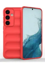 Newface Samsung Galaxy S24 Kılıf Optimum Silikon - Kırmızı