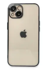 Newface iPhone 13 Kılıf Razer Lensli Silikon - Siyah