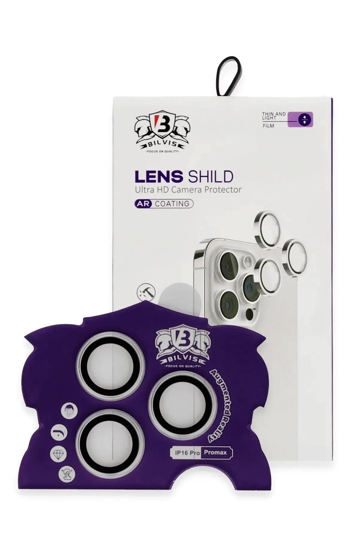 Newface iPhone 16 Pro Max Bilvis Titan Kamera Lens - Gümüş