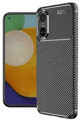 Newface Oppo A60 Kılıf Auto Focus Karbon Kapak - Siyah