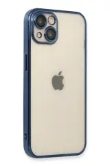 Newface iPhone 13 Kılıf Razer Lensli Silikon - Lacivert