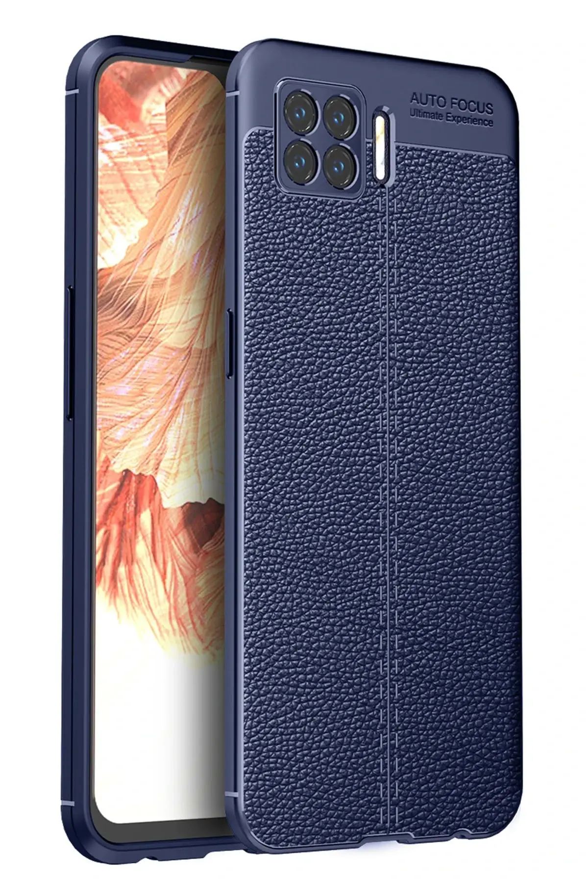 Newface Oppo A73 Kılıf Auto Focus Kapak - Lacivert