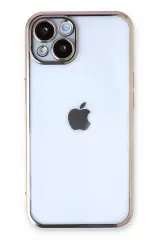 Newface iPhone 13 Kılıf Razer Lensli Silikon - Gold