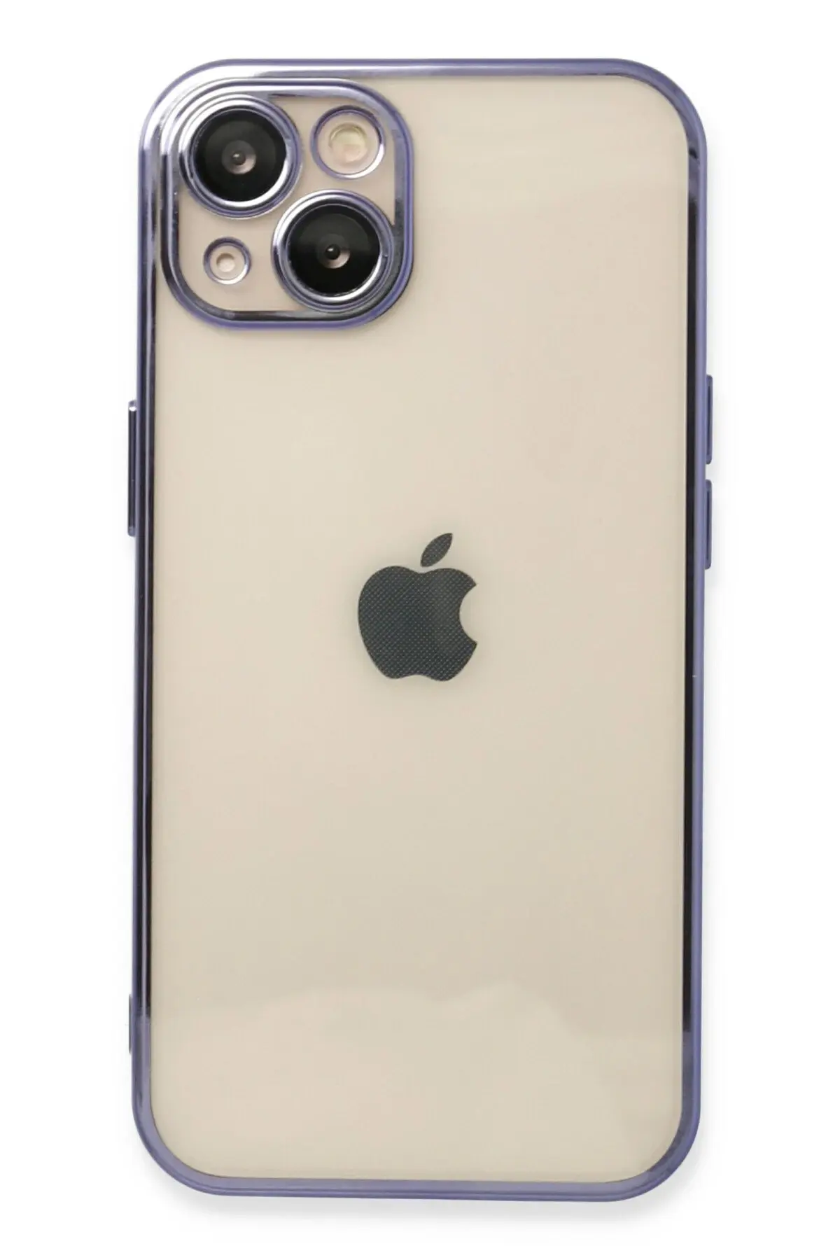 Newface iPhone 13 Kılıf Razer Lensli Silikon - Mor