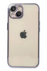 Newface iPhone 13 Kılıf Razer Lensli Silikon - Mor