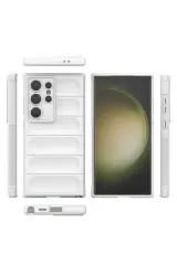 Newface Samsung Galaxy S24 Ultra Kılıf Optimum Silikon - Krem