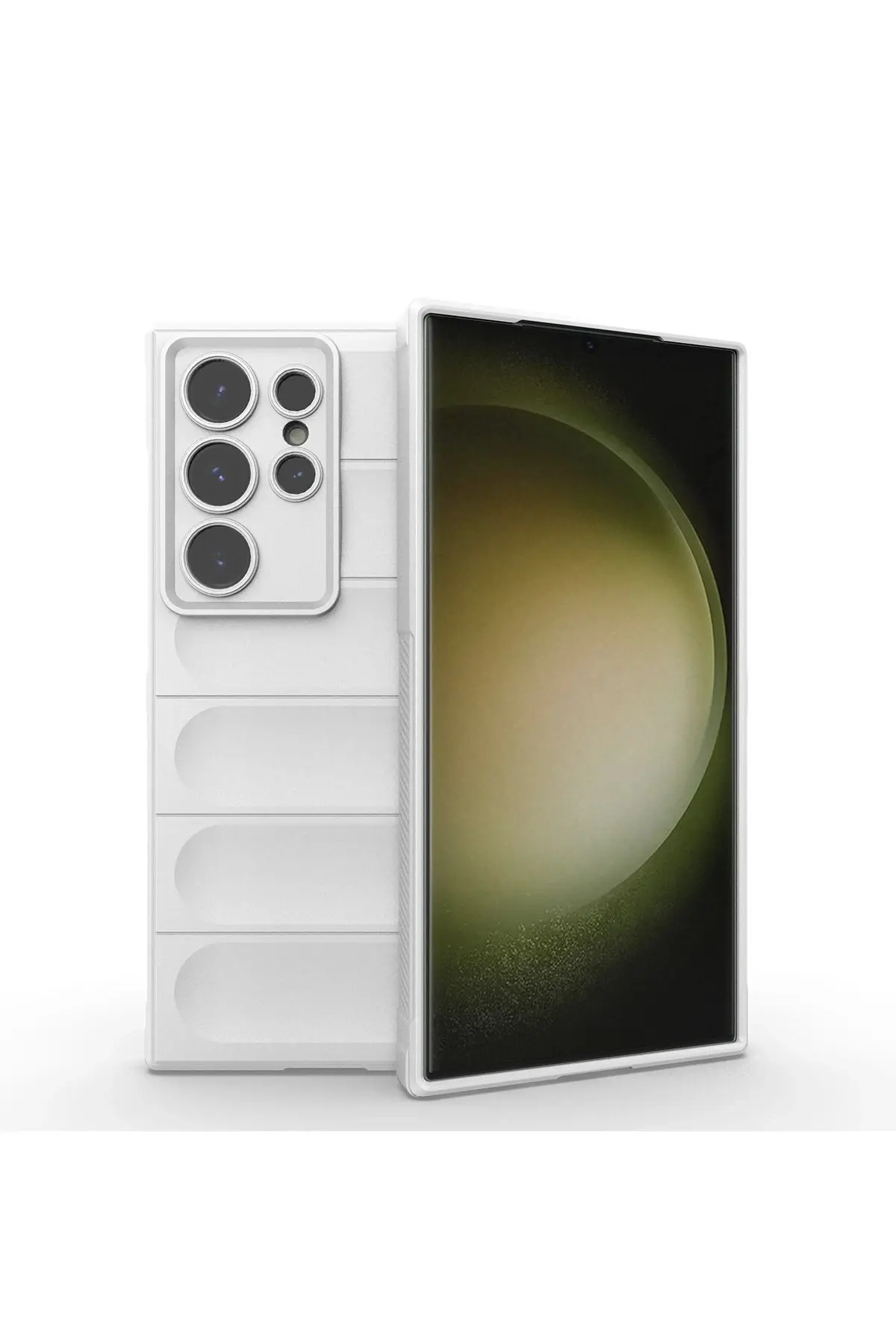 Newface Samsung Galaxy S24 Ultra Kılıf Optimum Silikon - Krem