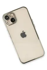 Newface iPhone 13 Kılıf Razer Lensli Silikon - Gümüş