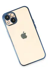 Newface iPhone 13 Kılıf Razer Lensli Silikon - Açık Mavi