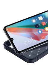 Newface Oppo A38 Kılıf Auto Focus Karbon Kapak - Lacivert