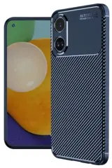 Newface Oppo A38 Kılıf Auto Focus Karbon Kapak - Lacivert