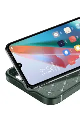 Newface Oppo A38 Kılıf Auto Focus Karbon Kapak - Koyu Yeşil