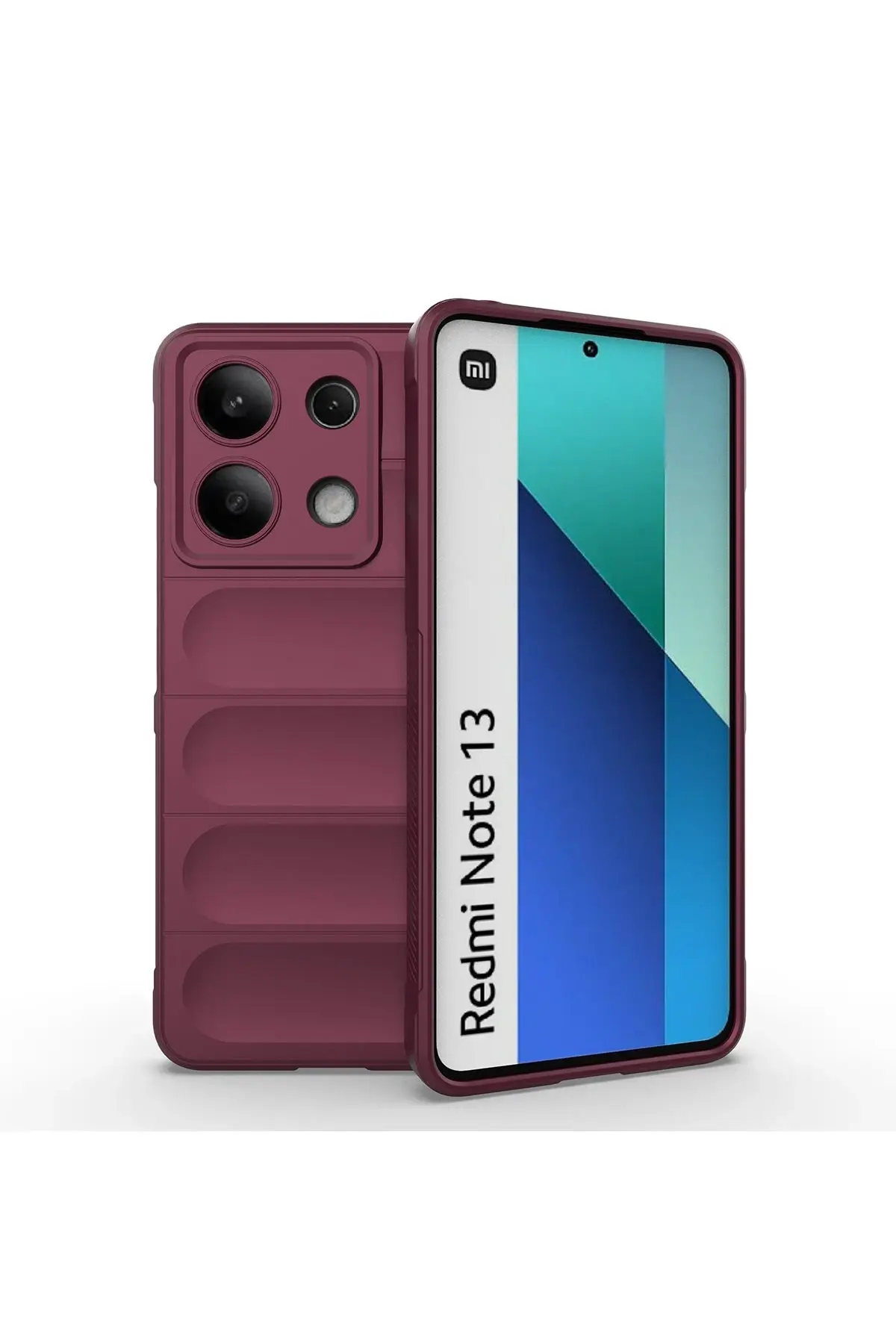 Newface Xiaomi Redmi Note 13 4G Kılıf Optimum Silikon - Bordo