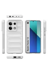 Newface Xiaomi Redmi Note 13 4G Kılıf Optimum Silikon - Krem