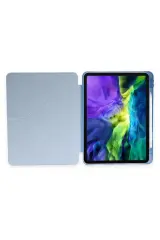 Newface iPad Pro 11 (2024) Kılıf Kalemlikli Mars Tablet Kılıfı - Mavi