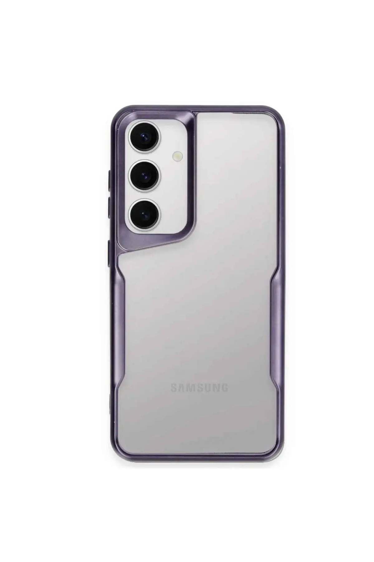 Newface Samsung Galaxy A24 4G Kılıf Boyi Silikon Kapak - Derin Mor