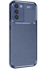 Newface Vivo V30 Lite 4G Kılıf Auto Focus Karbon Kapak - Lacivert