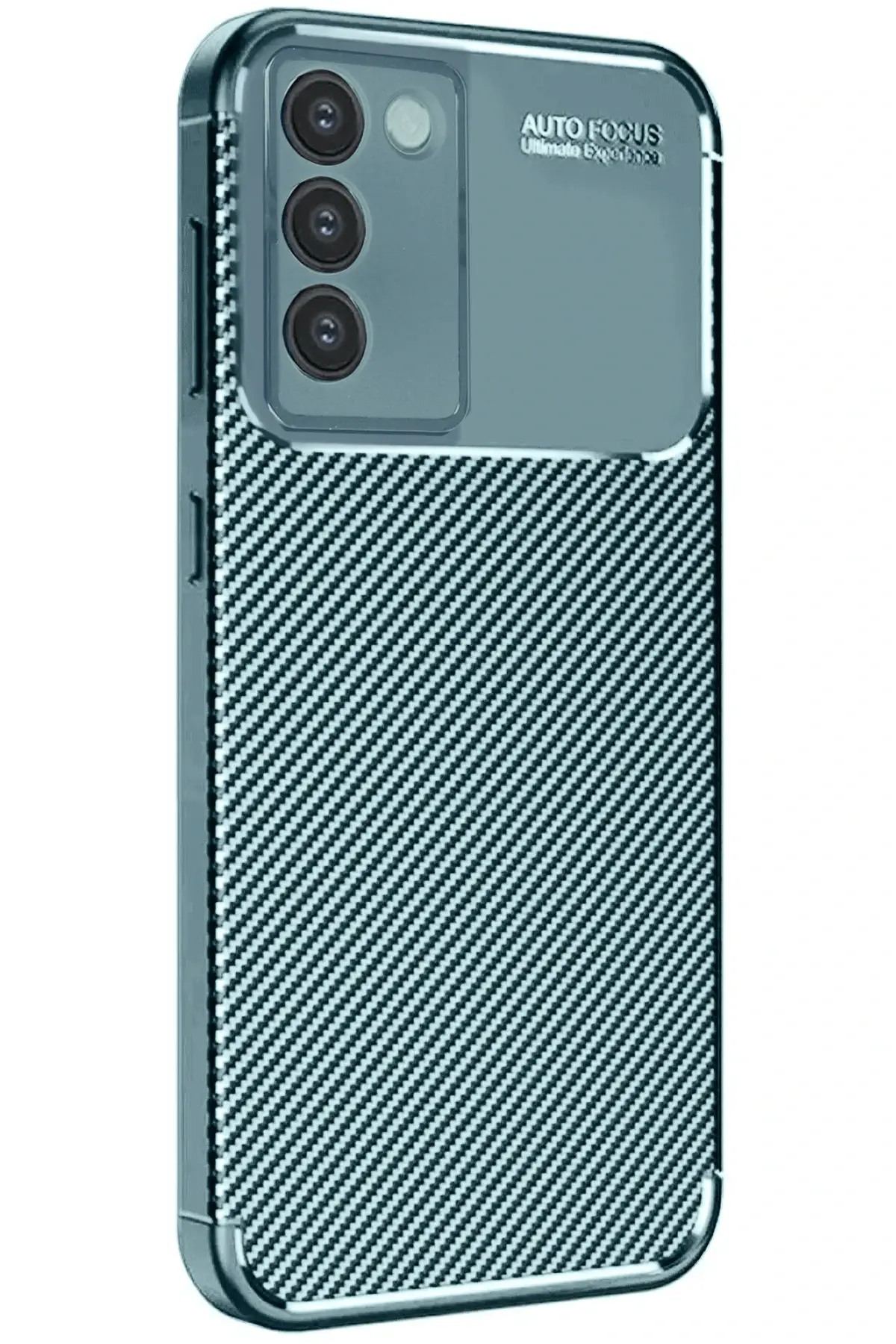 Newface Vivo V30 Lite 4G Kılıf Auto Focus Karbon Kapak - Koyu Yeşil