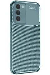 Newface Vivo V30 Lite 4G Kılıf Auto Focus Karbon Kapak - Koyu Yeşil