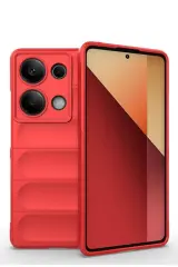 Newface Xiaomi Redmi Note 13 Pro 4G Kılıf Optimum Silikon - Kırmızı