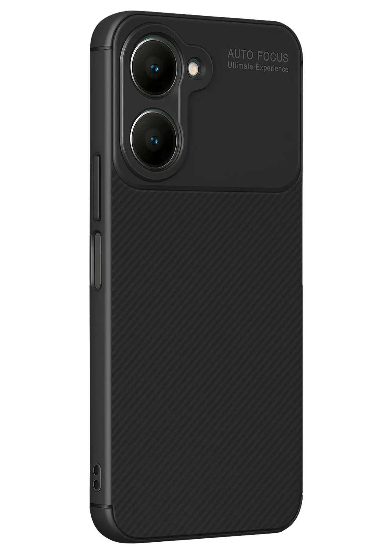 Newface Vivo Y18 Kılıf Auto Focus Karbon Kapak - Siyah