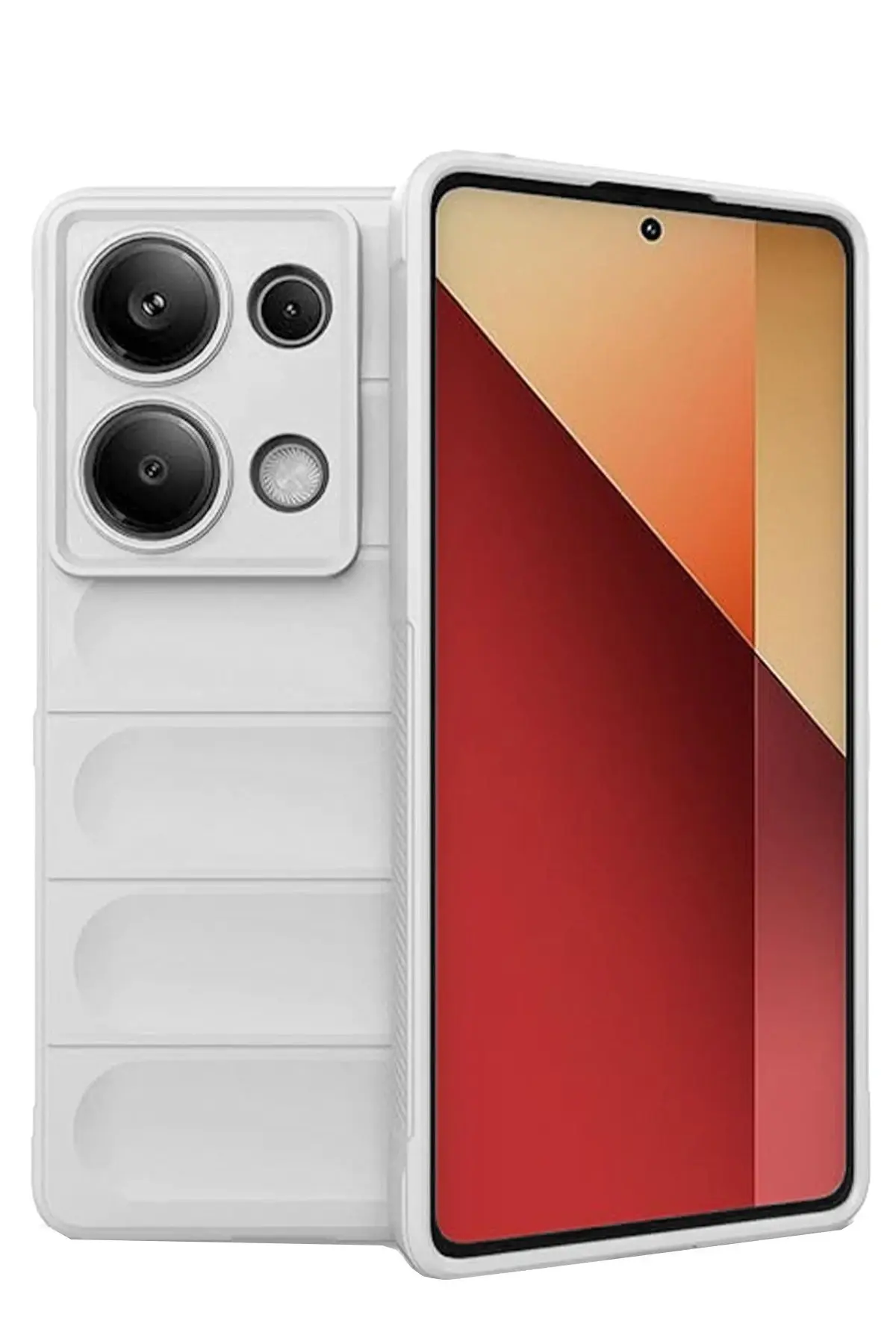 Newface Xiaomi Redmi Note 13 Pro 4G Kılıf Optimum Silikon - Krem