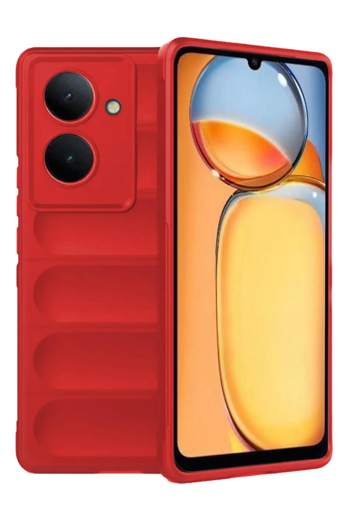 Newface Xiaomi Redmi 13C Kılıf Optimum Silikon - Kırmızı