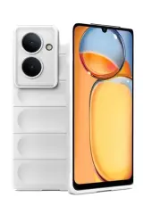 Newface Xiaomi Redmi 13C Kılıf Optimum Silikon - Krem