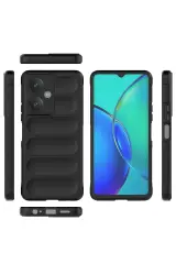 Newface Vivo Y27 Kılıf Optimum Silikon - Kırmızı