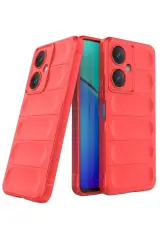 Newface Vivo Y27 Kılıf Optimum Silikon - Kırmızı