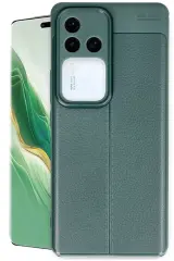 Newface Vivo V30 5G Kılıf Auto Focus Kapak - Koyu Yeşil