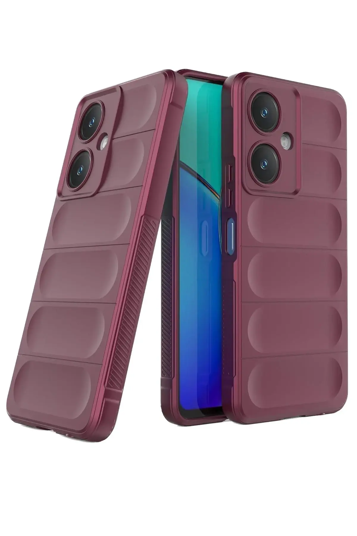 Newface Vivo Y27 Kılıf Optimum Silikon - Bordo