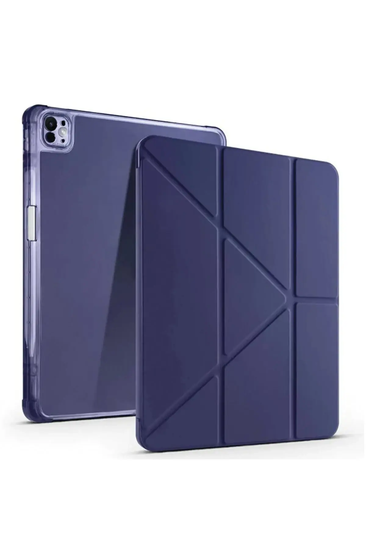Newface iPad Pro 13 (2024) Kılıf Kalemlikli Mars Tablet Kılıfı - Lacivert
