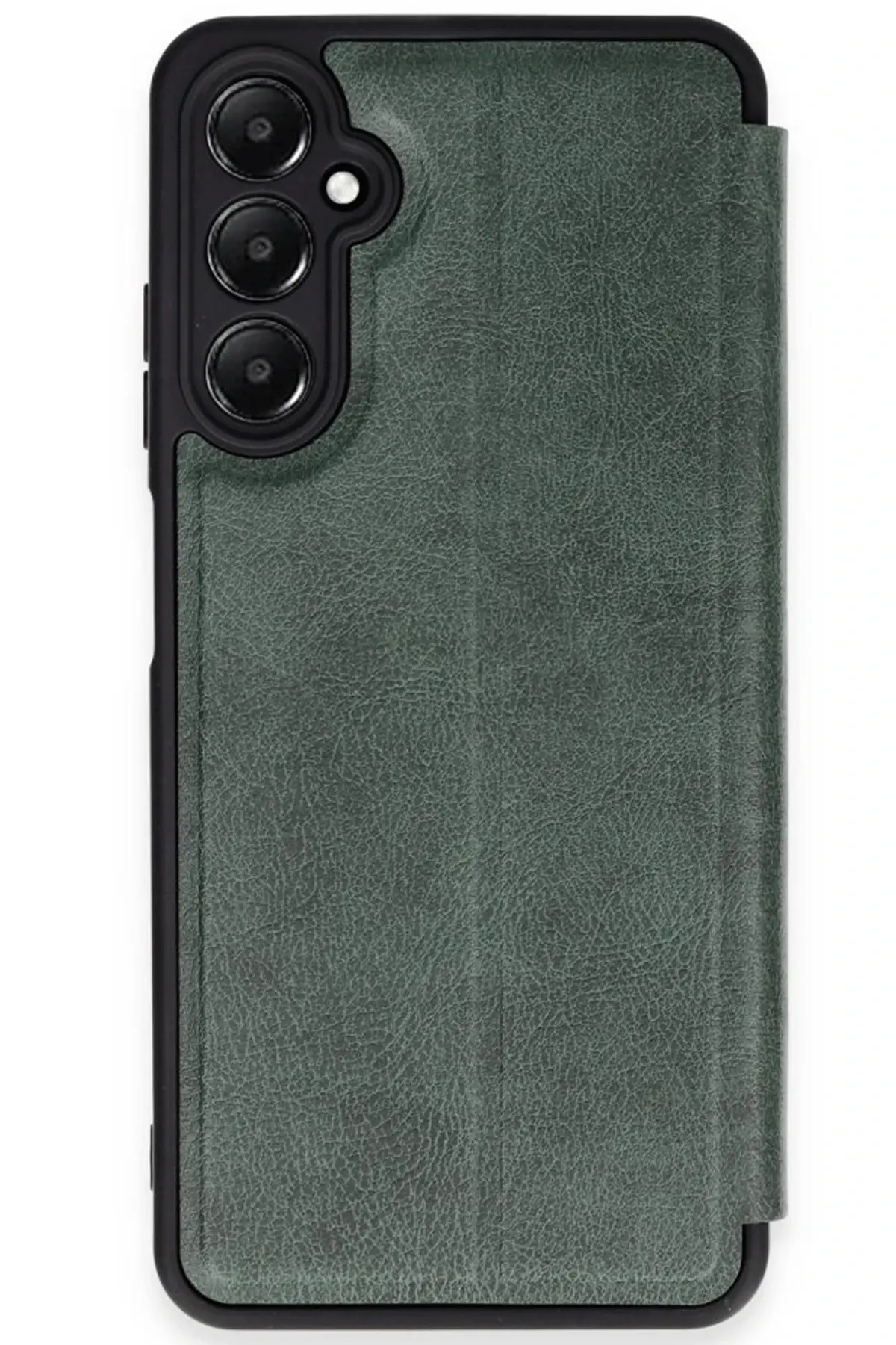 Newface Samsung Galaxy A35 5G Kılıf Flip Cover - Koyu Yeşil