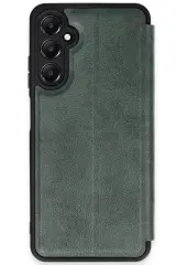 Newface Samsung Galaxy A35 5G Kılıf Flip Cover - Koyu Yeşil