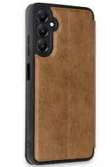 Newface Samsung Galaxy A35 5G Kılıf Flip Cover - Taba