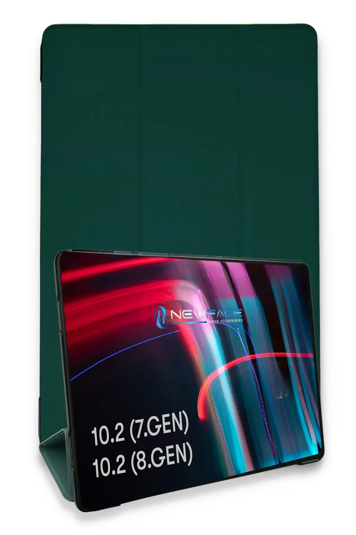 Newface iPad 10.2 (7.nesil) Kılıf Tablet Smart Kılıf - Koyu Yeşil