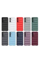 Newface Samsung Galaxy S24 FE Kılıf Optimum Silikon - Koyu Yeşil