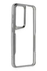 Newface Samsung Galaxy S24 Kılıf Boyi Silikon Kapak - Gümüş