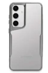 Newface Samsung Galaxy S24 Kılıf Boyi Silikon Kapak - Gümüş