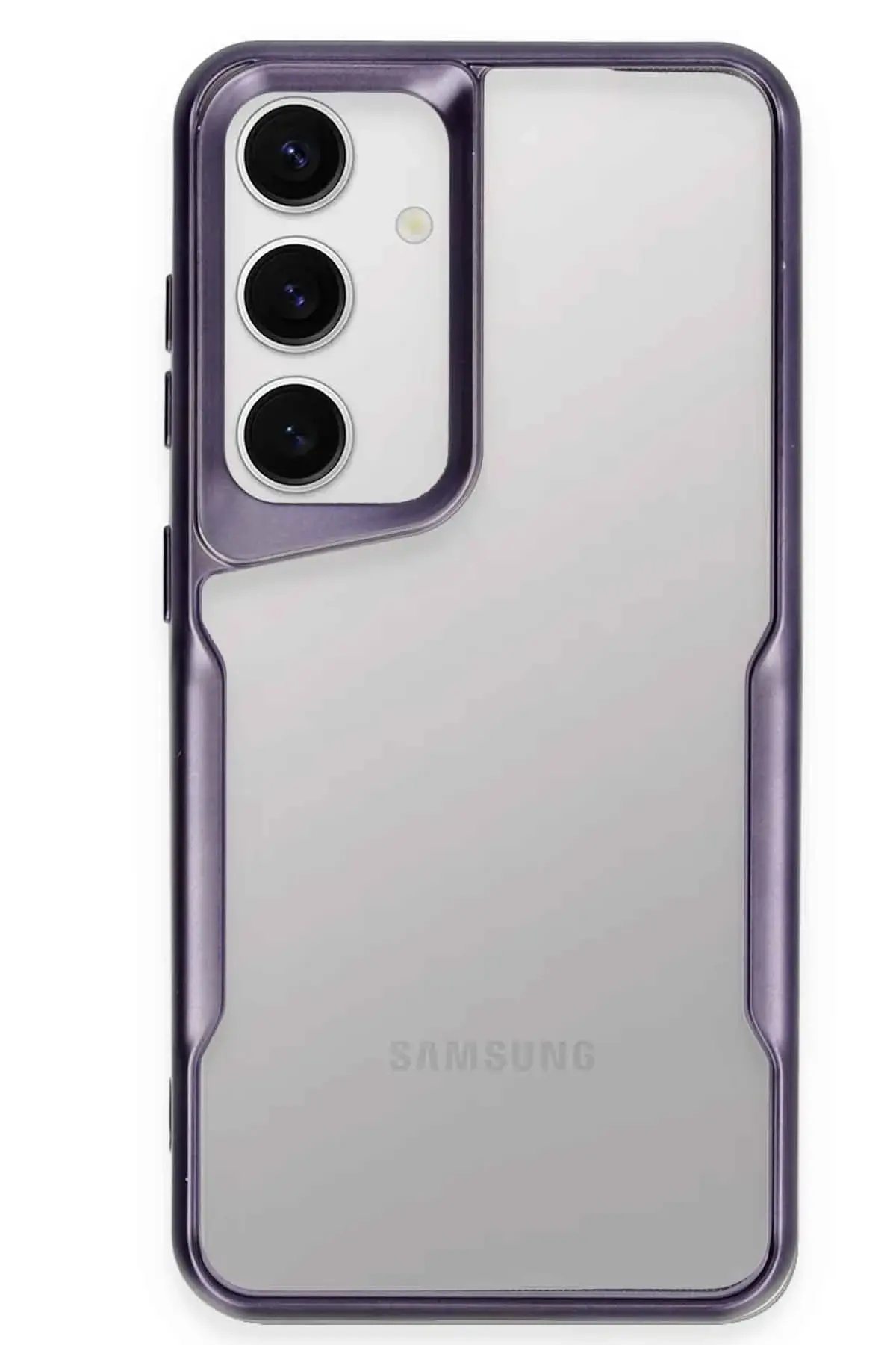 Newface Samsung Galaxy S24 Kılıf Boyi Silikon Kapak - Derin Mor