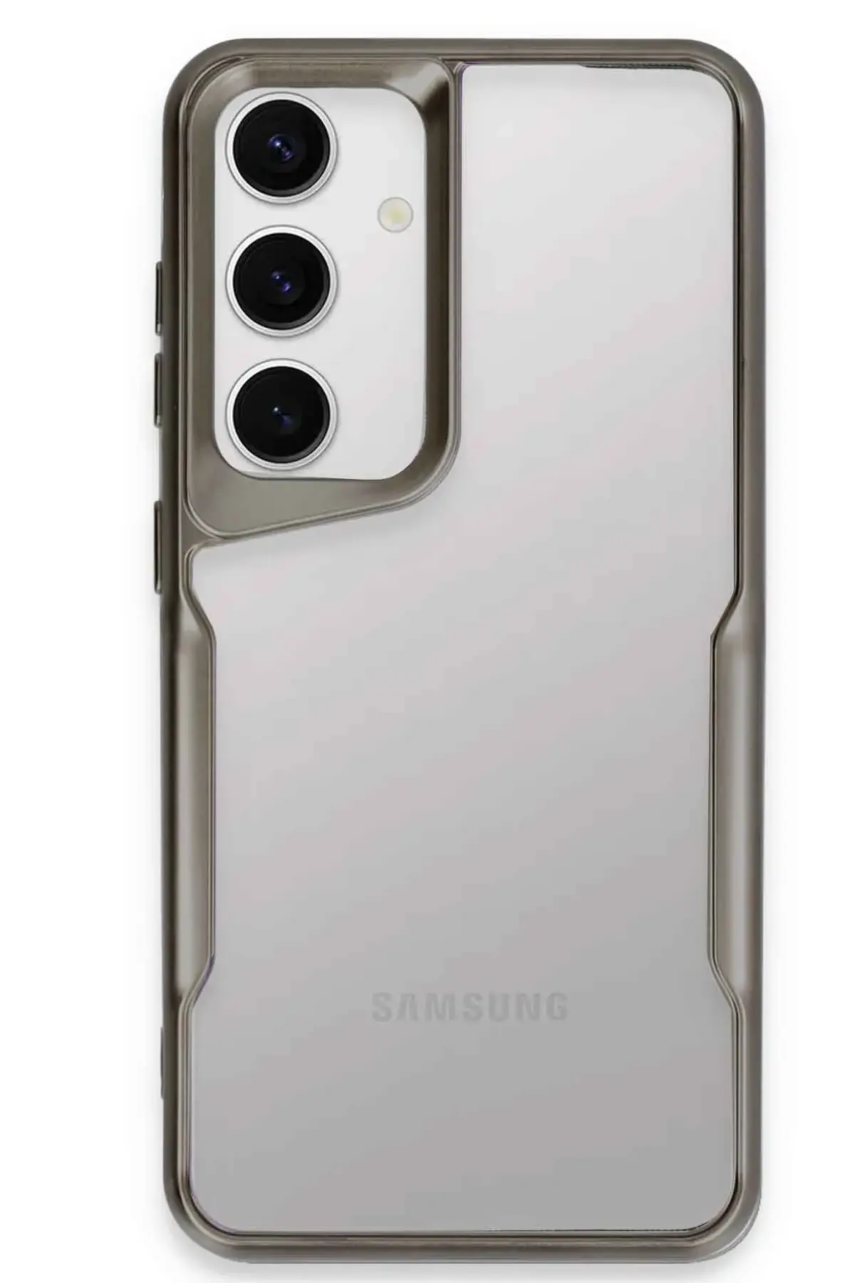 Newface Samsung Galaxy S24 Kılıf Boyi Silikon Kapak - Titan Gri