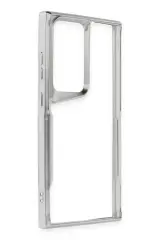 Newface Samsung Galaxy S24 Ultra Kılıf Boyi Silikon Kapak - Gümüş