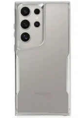 Newface Samsung Galaxy S24 Ultra Kılıf Boyi Silikon Kapak - Gümüş