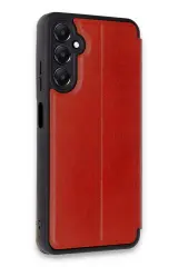 Newface Samsung Galaxy A55 5G Kılıf Flip Cover - Kırmızı