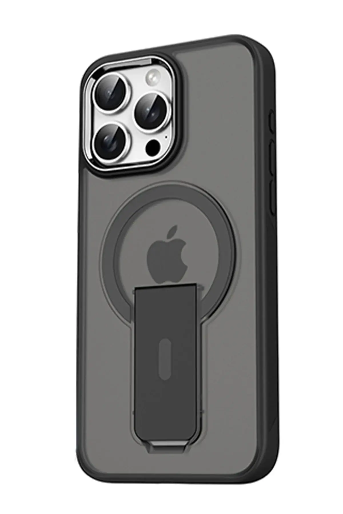 Newface iPhone 14 Pro Tork Magsafe Standlı Kapak - Siyah