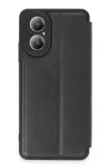 Newface Realme 12 Lite Kılıf Flip Cover - Siyah