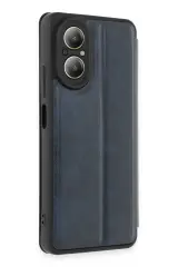 Newface Realme 12 Lite Kılıf Flip Cover - Lacivert